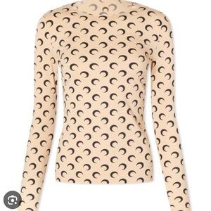 Marine Serre logo long sleeve